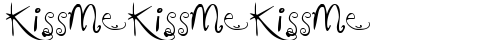 KissMeKissMeKissMe Regular truetype шрифт