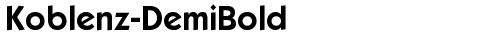 Koblenz-DemiBold Regular truetype font