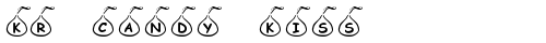 KR Candy Kiss Regular font TrueType