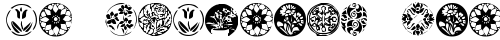 KR Fleurish Circle Regular TrueType-Schriftart