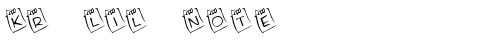 KR Lil Note Regular truetype шрифт