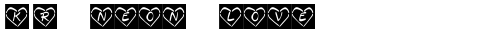 KR Neon Love Regular truetype шрифт