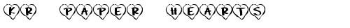 KR Paper Hearts Regular truetype font