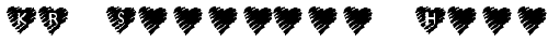 KR Scribble Heart Regular truetype font