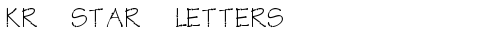 KR Star Letters Regular truetype font