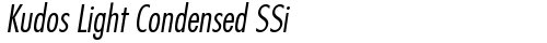 Kudos Light Condensed SSi Light Condensed truetype fuente gratuito