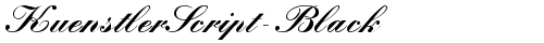 KuenstlerScript-Black Regular font TrueType