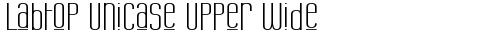 Labtop Unicase Upper Wide Regular truetype font