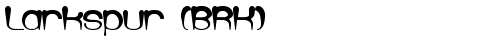 Larkspur (BRK) Regular truetype шрифт