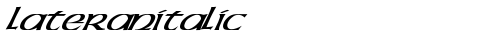 LateranItalic Regular truetype font