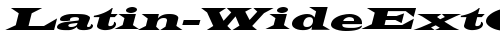 Latin-WideExtObl Normal truetype шрифт