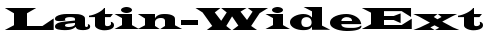Latin-WideExt Normal truetype шрифт