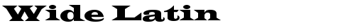 Wide Latin Regular truetype font