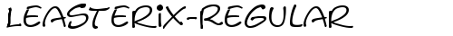 Leasterix-Regular Regular truetype font