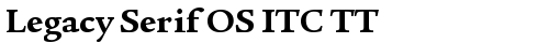 Legacy Serif OS ITC TT Bold font TrueType