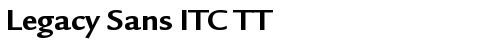 Legacy Sans ITC TT Bold Truetype-Schriftart kostenlos