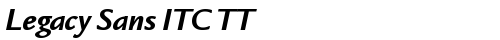 Legacy Sans ITC TT Bold Italic truetype font