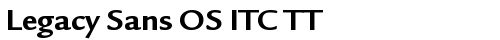 Legacy Sans OS ITC TT Bold truetype font
