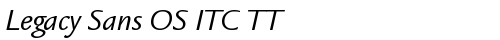 Legacy Sans OS ITC TT BookIta truetype font