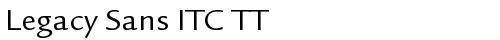 Legacy Sans ITC TT Book TrueType-Schriftart