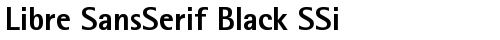 Libre SansSerif Black SSi Bold truetype fuente gratuito