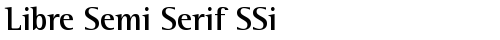 Libre Semi Serif SSi Bold truetype font