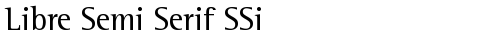 Libre Semi Serif SSi Regular TrueType-Schriftart