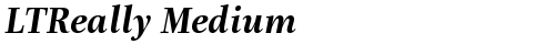 LTReally Medium Bold Italic truetype fuente