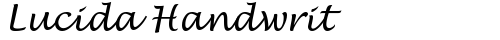 Lucida Handwrit Regular font TrueType