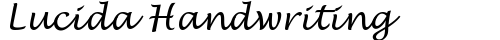 Lucida Handwriting Italic font TrueType