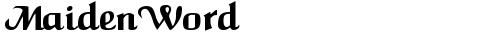 MaidenWord Regular truetype шрифт