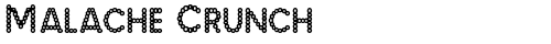 Malache Crunch Regular truetype font