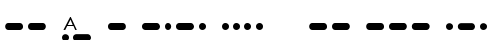 Match Morse (Shareware) Regular truetype font