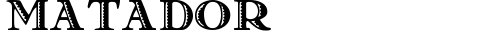 Matador Regular truetype font