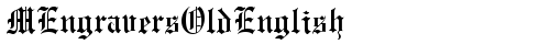 MEngraversOldEnglish Regular font TrueType