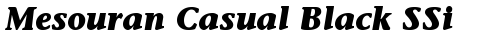 Mesouran Casual Black SSi Bold Italic free truetype font