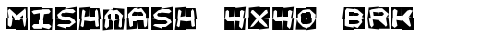 Mishmash 4x4o BRK Regular truetype font