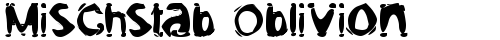 Mischstab Oblivion Regular free truetype font