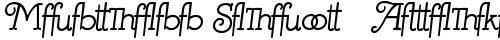 Mistress Script - Alternates Regular truetype font