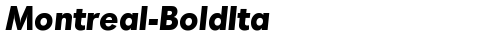 Montreal-BoldIta Regular truetype шрифт