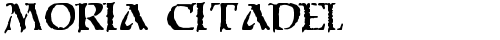 Moria Citadel Regular TrueType-Schriftart