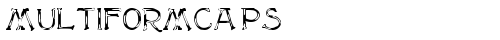 MultiformCaps Regular truetype шрифт