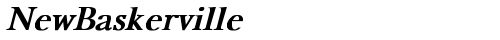 NewBaskerville Bold Italic TrueType-Schriftart