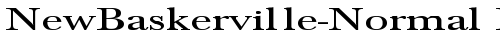 NewBaskerville-Normal Ex Regular font TrueType