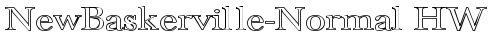 NewBaskerville-Normal HW Regular font TrueType
