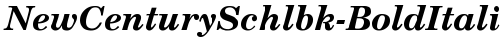 NewCenturySchlbk-BoldItalic Regular font TrueType