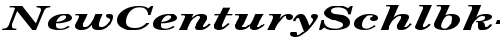 NewCenturySchlbk-BoldItal Ex Regular truetype font