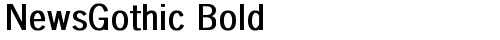 NewsGothic Bold Bold truetype шрифт