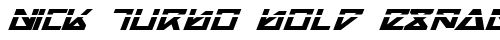 Nick Turbo Bold Expanded ItLas Bold TrueType-Schriftart