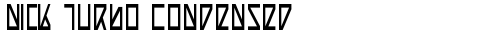 Nick Turbo Condensed Condensed truetype шрифт бесплатно